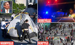However, it has been taken over by raz simone, who has been dubbed the black george zimmerman, and is acting like a warlord, extorting businesses for protection money. Tennessee Governor Warns Protesters He Won T Tolerate A Nashville Autonomous Zone Daily Mail Online