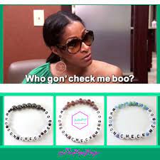 Check spelling or type a new query. Rhoa Who Gon Check Me Boo Handmade Bracelets Stretch Beaded Bracelet Shop Unique Items Products Bracelet Shops Handmade
