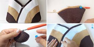 Both crafts use yarn to make items, but knitting is done with two knitting needles and the stitches are loops. Lots Of Different Bag Tutorials Can Be Found On Our Blog Some Of Them Are Harder To Make Than The Others This Crochet Bag Pattern Crochet Crochet Techniques