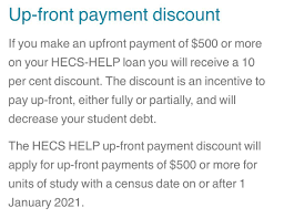 Hecs Up-Front Payment Discount Has Been Reintroduced. Thoughts? Is It Now  Worth Paying Back Any Earlier? : R/Ausfinance