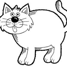 Many cat breeds include the tabby pattern, and yours may be among them. A Funny Drawing Of Fat Kitty Cat Coloring Page Kids Play Color