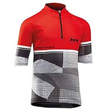 buy northwave origin junior jersey short sleeves red grey