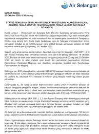 Cuti sekolah sudah semakin hampir. Air Selangor Photos Facebook