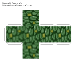 Papercraft Jungle Tree Leaves Minecraft Printables Paper Crafts Minecraft Crafts