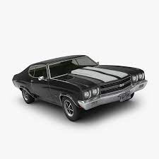 At first caught napping with just a 327 v8, the chevelle ss would soon sport powerful 396 v8s and eventually the most powerful rated engine in muscle car history, the ls6 454 in 1970. Chevrolet Chevelle 1970 3d Model