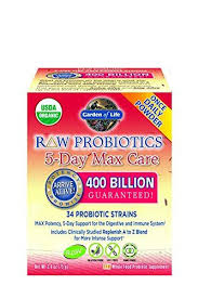 Garden Of Life Raw Probiotics 5 Day Max Care 75 Gram Click Image For More Details This Is An A Probiotics Probiotics Supplement Best Probiotics Supplement