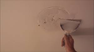 When your remodeling plans call for the elimination of a ceiling light, you have more than one option for patching the hole that it leaves behind. Filling In A Hole In The Ceiling Where A Down Light Was Youtube