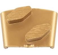 Husqvarna VARI-GRIND EZ S 25 Grit Soft Concrete Diamond Double Segment  Grinding Shoes - Gold - 3 Pack - 546332301