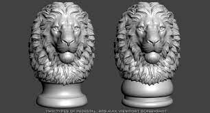 Lion Head Sculpture 3d Model Digital Sculpture Sculpture Lion Sculpture