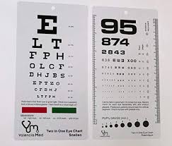 valencia med two in one pocket eye chart rosenbaum snellen