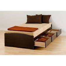 Browse their furniture collections for office and media pieces including desks, hutches, prepac tv stands and media storage. Espresso Twin Xl Mate S Platform Storage Bed With 3 Drawers N A