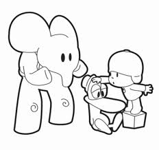 All pocoyo coloring pages are free and printable. Pocoyo Pato Elly Printable Coloring Page