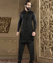 Pathani Kurta Pajama Online Buy Men S Pathani Kurta Pajama At Low Prices Indianclothstore Com The style is very modern and you can look fashionable in this cool garment. black banarasi readymade pathani suit 200687