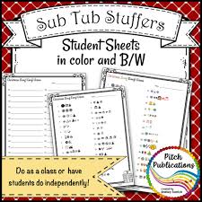 Maybe you would like to learn more about one of these? Music Sub Tub Stuffers Guess The Christmas Song Emoji Game