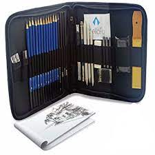 33 Piece Sketch And Drawing Pencil Set Sketching Art Kit Artist Charcoal Pencils Bellofy Material De Desenho Kit De Desenho Aula De Desenho