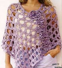 Violette Poncho Au Crochet Tricot Et Crochet Cardigan Au Crochet