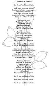 Personal Jesus Depeche Mode Jesus Lyrics Depeche Mode Jesus