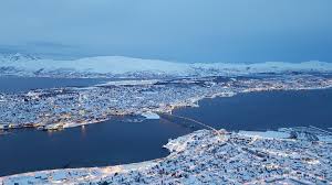 🚲 🚲 they will be racing a course around kvaløya and on the steep streets of the city of tromsø. Tromso Blue Hour From Fjellheisen By Ida Haugaard Olsen Norway Bluehour Winterlandscape Cityscape Tromso Fjellheisen Fjellstua Storsteinen Noorwegen