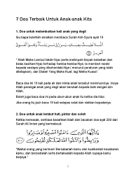 Ini adalah koleksi doa2 untuk melembutkan hati anak2 yg degil/keras hati. 7 Doa Terbaik Untuk Anak