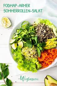 Sommerrollen Fur Faule Oder Der Sommerrollen Salat Rezept Sommerrollen Fodmap Rezepte Gesunde Snacks