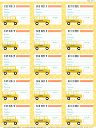 School Days Printables Labels Part 1 Worldlabel Blog School Bus Safety Bus Tags School Labels Printables