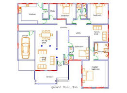 Pin By Elvis Awa Tezoh On Freedom 4 Bedroom House Plans Four Bedroom House Plans Bungalow House Floor Plans