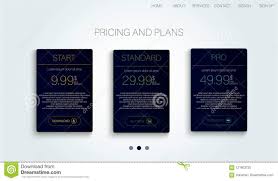 Abstract Flyer Design With Tariffs Page Price Table Chart