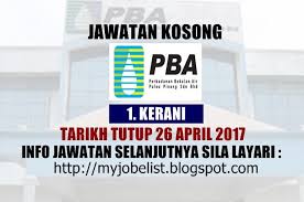 Kerja kosong perbadanan bekalan air pulau pinang terkini. Jawatan Kosong Di Perbadanan Bekalan Air Pulau Pinang Pba 12 Mei 2017 Jawatan Kosong Terkini Di Perbadanan Bekalan Air Pulau Pinang Pba Home Decor Decals
