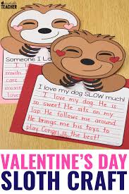 Find the tutorial for making them at thirty handmade days. Sloth Valentine S Day Craft And Writing Activity A Teachable Teacher