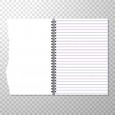 Style your slates with markdown. Free Vector Opened Notebook Template With Lined And Blank Page