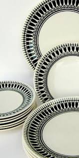 Black And White Dinnerware Black White Vintage Dinnerware Set Night Song By Royal China Mid Century Drama Vintage Dinnerware Set Vintage Dinnerware Black White Vintage