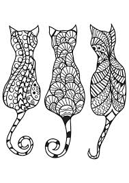 Download cat coloring pages for adults: Free Printable Coloring Pages Of Cats For Adults Novocom Top