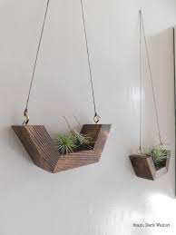 Airplant Wall Hanging Wall Planter Airplants Wooden Airplant Holders Simple Wall Plant Hangi Wooden Wall Hangings Hanging Wall Planters Hanging Wall Decor