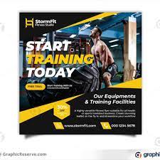 Fitness Gym Social Media Post Social Media Social Media Post Social Media Poster