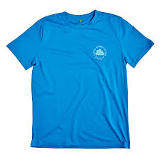 Cas T Shirt In Bright Blue With Light Blue Logo Cloud Appreciation Society