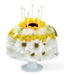 Cake and flowers for birthday. Sunny Smiles Birthday Flower Cake At From You Flowers