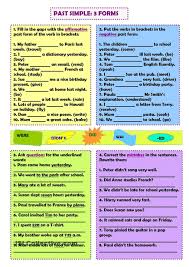 I've been learning how to drive a bus. Past Simple All Forms Simple Past Tense Worksheet English Lessons Simple Past Tense
