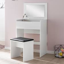 Schminktisch und hocker im schönen stil. Finebuy Schminktisch Fb51641 60x81x40 Cm Weiss Konsolentisch Holz Modern Kosmetiktisch Mit Hocker Und Spiegel