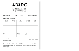 This tool will let you create you own qsl cards importing pictures and customizing colors and if you have a computer with word processing software and a printer, you can make your own custom qsl cards, with each card individually printed for the. New Qsl Cards Design Ab3dc S Ham Radio Blog Regarding Qsl Card Template Cumed Org Card Template Business Template Free Business Card Templates