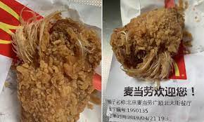 Find images of chicken nuggets. Girl Chokes On Mcdonald S Fried Chicken Wing With Feathers Still Attached To It In Front Of Mother Daily Mail Online
