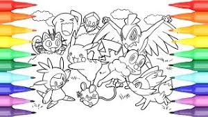 These pokemon coloring pages to print are suitable for kids between 4 and 9 years of age. Pokemon Coloring Book Pages For Kids Speed Coloring Pikachu And Friends Youtube