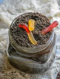 Made with peanut butter, oatmeal, chocolate chips, chopped butterfinger and m&m's. Creepy Crawly Dirt Cup Pudding Parfaits Halloweentreatsweek 4 Sons R Us
