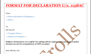 If you have selected 'yes' for any of the above options, please contact your hr before coming to workplace. Format Of Declaration To Be Taken From Salaried Employee