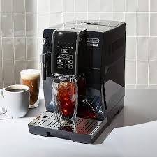 Simply press a button and the appliance does all the work, leaving you with a rich shot of espresso. De Longhi Dinamica Black Fully Automatic Coffee And Espresso Machine Reviews Crate And Barrel
