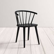 Ginny Solid Wood Dining Chair Reviews Allmodern Solid Wood Dining Chairs Dining Chairs Black Metal Dining Chairs