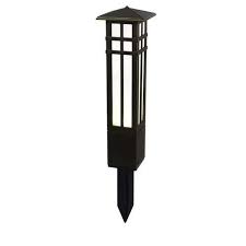 Hampton Bay Tall Architectural Bollard Bronze Low Voltage Landscape Light Led Landscape Lighting Landscape Lighting Hampton Bay