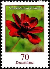 Deutschland 2015 Blumen Schokoladen Kosmee Flower Stamp German Stamps Stamp