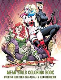 Arkham knight harley quinn pencils. Amazon Com Mean Girls Coloring Book Harley Quinn Catwoman Poison Ivy Batgirl And More Over 50 Selected High Quality Illustrations 9798653712753 Komiks Star Superheroes Series Books