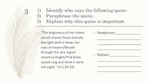 Quickly memorize the terms, phrases and much more. Romeo And Juliet Act Ii Quotes Analysis Hamilton High School Honors English 9 Mrs Chen Ppt Download