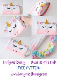 Free Unicorn Pencil Case Pattern Ladydustbunny Pencil Case Pattern Crochet Pencil Case Unicorn Pencil Case